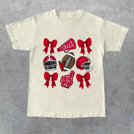 Coquette Game Day Shirt, Football Game Day T-shirt, Coquette Football Shirt, Sports Team Spirit Shirt, Coquette Aesthetic...
