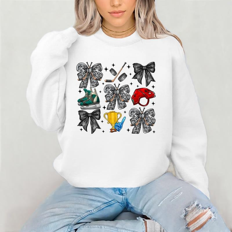 Coquette Hockey DTF Transfers - THIS IS NOT A SHIRT Hoodie, Sweatshirt | InkThreadWorks.com