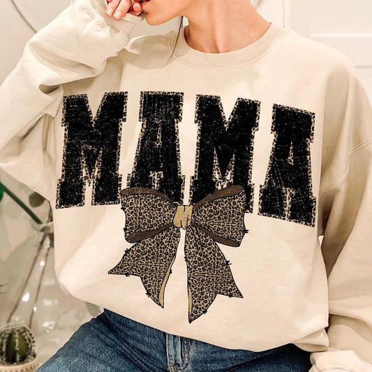 Coquette Leopard Mama Bow Shirt, Mother Mama Mom Shirt Design, Cheetah Leopard Bow, Mothers Day Bow Sublimtion Download...