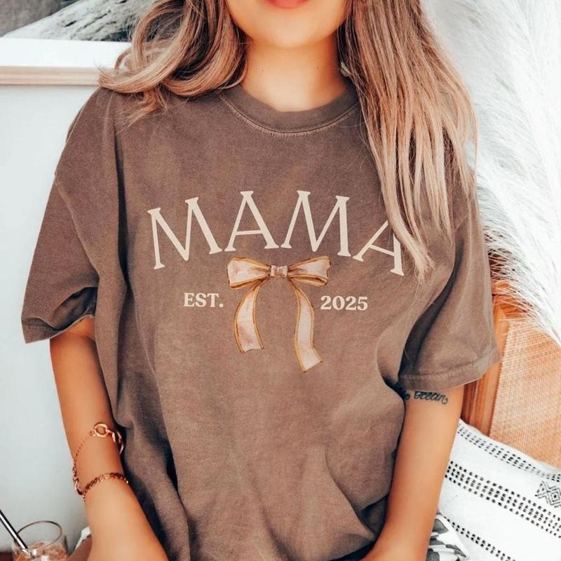 Coquette Mama Shirt For Mothers Day, Gift From Daughter, Bow Mama Sweatshirt, Birthday Gift For Mom, New Mom To Be Baby...