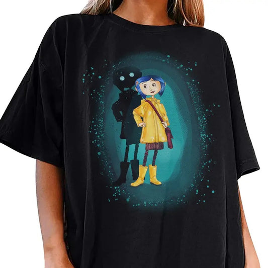 Coraline Ghost Children Shirt, Horror Coraline movies, Horror Character Shirt, Halloween Crewneck Sweatshirt