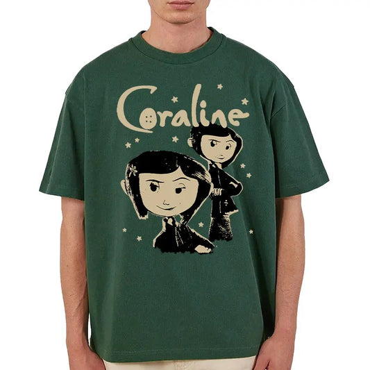 Coraline Halloween Sweatshirt, Vintage Coraline Shirt, Spooky Coraline Doll Sweatshirt, Coraline Movie Vintage Tee, Halloween Shirt