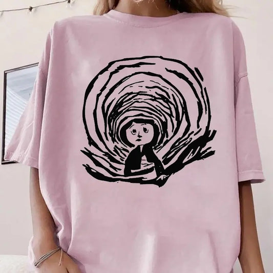 Coraline abstract vintage movies shirt, famous horror movies tshirt, Horror Character Shirt, Halloween Crewneck Sweatshirt