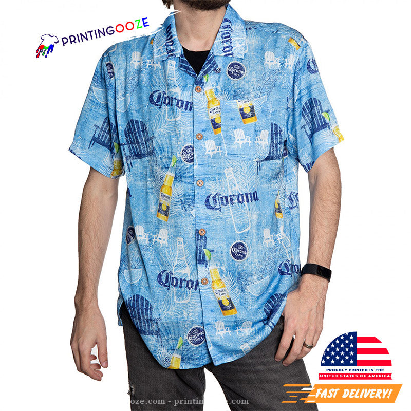 Corona Extra Blue Hawaiian Shirt