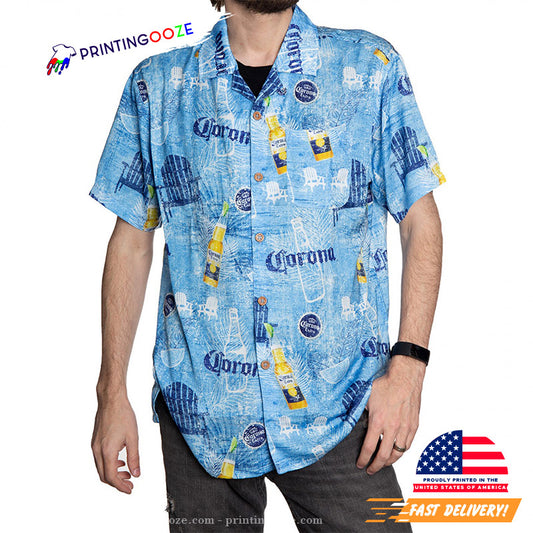 Corona Extra Blue Hawaiian Shirt