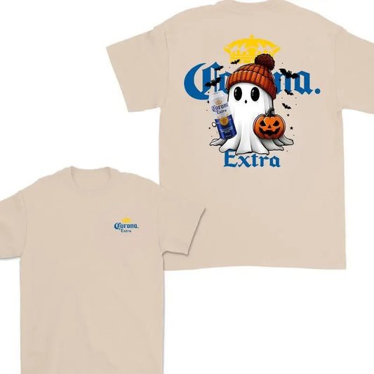 Corona Ghost Cute Halloween Double Sided T-shirt , Corona Halloween Shirt for Men And WOmen , HAlloween Cute ghost Trendy...
