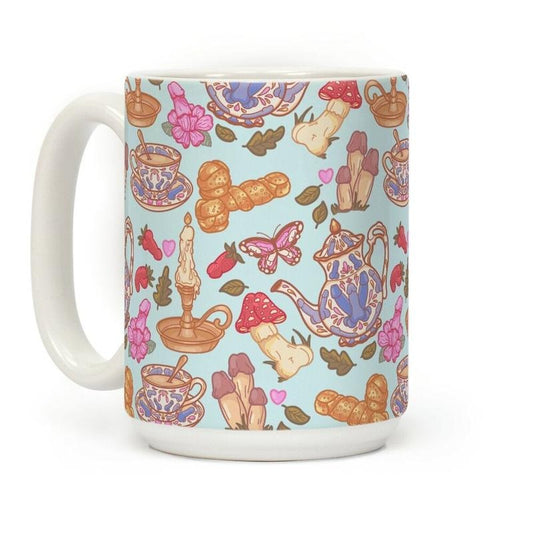 Cottagecore Peens Pattern Coffee Mug 11oz-15oz, funny Coffee Mug, Gift Ideas