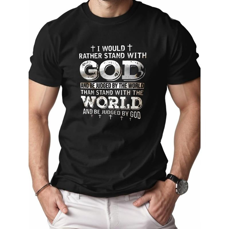 [Cotton Jesus Cross Tshirt] Pure Cotton Comfort Fit Jesus Cross Fashion Letters Men's Tshirt Made in USA Hoodie, Sweatshirt