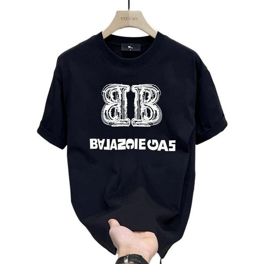 Cotton Short-Sleeved T-shirt for Men and Women Summer Trendy Loose All-Match Couple's Tops Hoodie, Sweatshirt