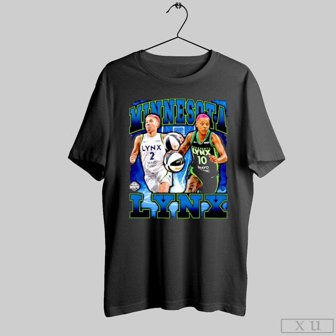 Courtney Williams And Natisha Hiedeman Minnesota Lynx Skyline Graphic