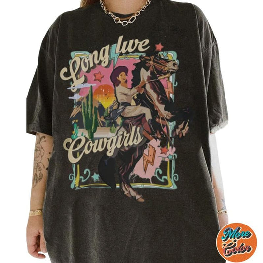 Cowgirl Western Movie Shirts, Cotton Unisex T-shirt, Crew Neck, Size S- 3XL, Menswear Top, Womenswear Top Underwear Streetwear