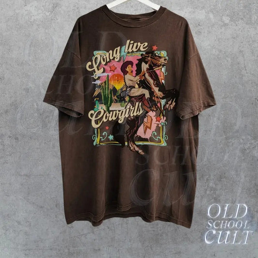 Cowgirl Western T-Shirt, Vintage 90s Graphic Western Shirt, Retro Cowgirl Tee, Rodeo Oversize Cowboy Shirt, Wild West Gift,Cool Gift For Her
