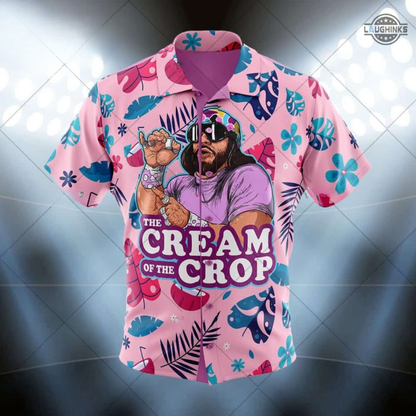 Cream Of The Crop Hawaiian Shirt And Shorts Cream Of The Crop Macho Man Cream Of The Crop Shirt Randy Macho Man Savage Randy Savage Macho Man Shirt