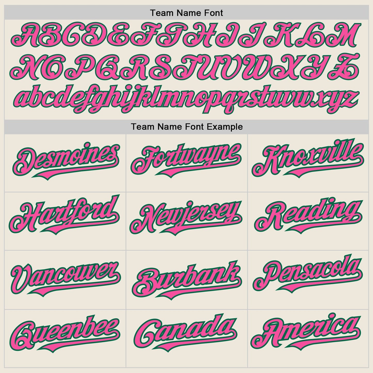 Custom Cream (Kelly Green Pink Pinstripe) Pink-Kelly Green Authentic Baseball Jersey