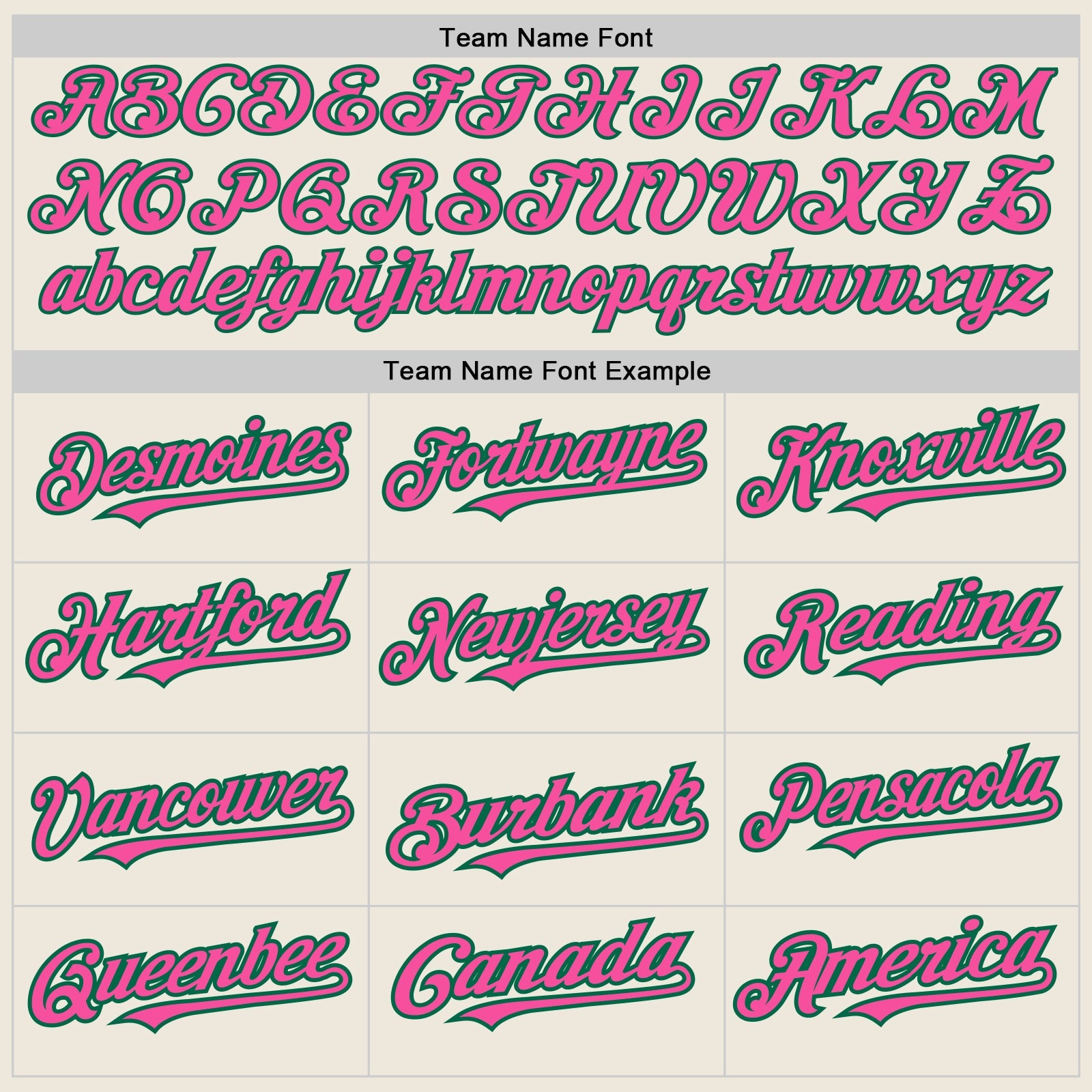 Custom Cream (Kelly Green Pink Pinstripe) Pink-Kelly Green Authentic Baseball Jersey