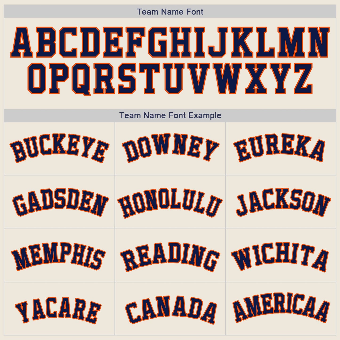 Custom Cream Navy-Orange Authentic Baseball Jersey