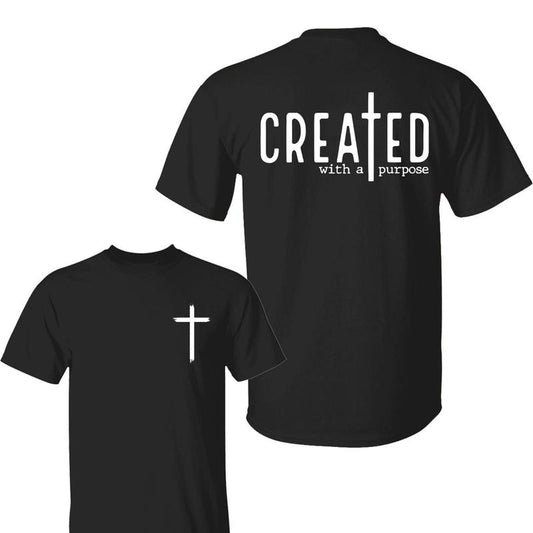 Created With A Purpose Shirt, Faith T-Shirt, Bible Quotes Shirt, Trendy Christian Tee, Unisex Shirt, Gift For Him, Gift...