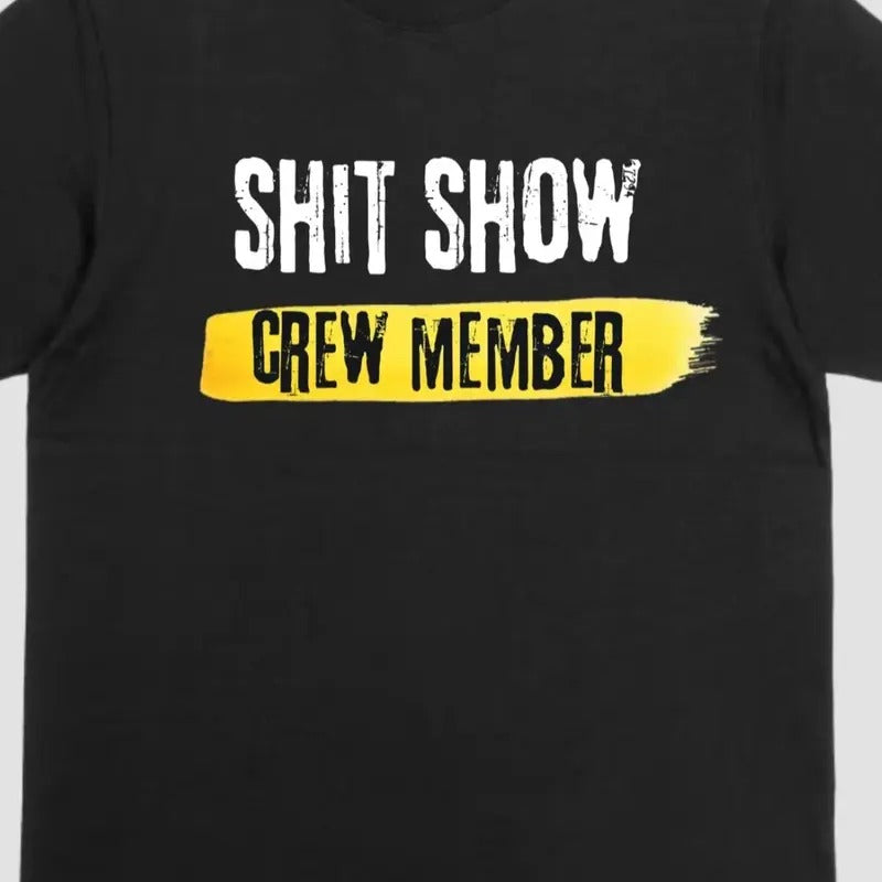 Crew Member Shirt Unisex Cotton Soft Top with Bold Text Design Hoodie, Sweatshirt | InkThreadWorks.com