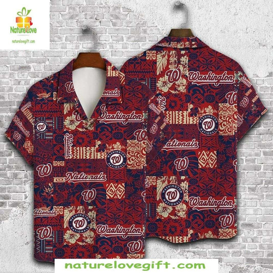 Washington Nationals Hawaiian Shirt Aloha Heritage Tropical Baseball Apparel
