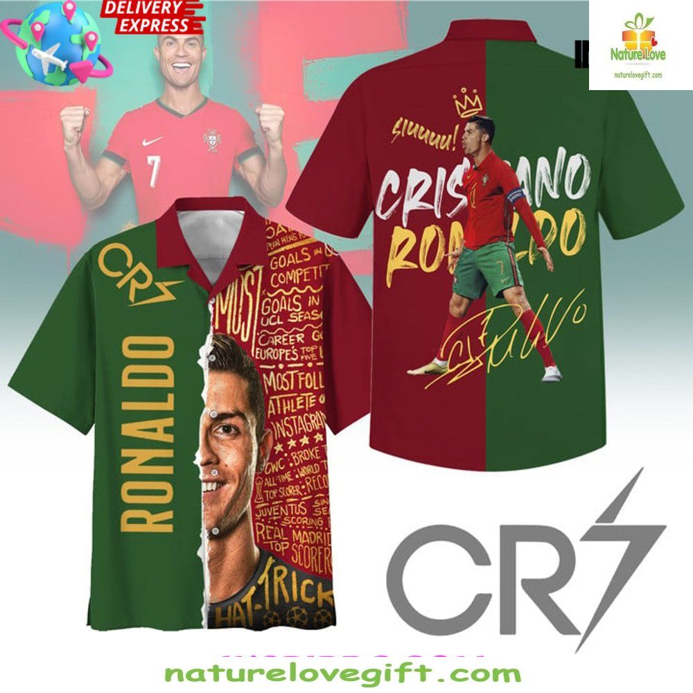 Cristiano Ronaldo CR7 Euro 2026 Hawaiian Shirt