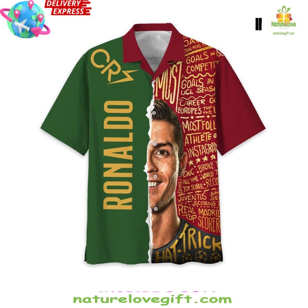 Cristiano Ronaldo CR7 Euro 2026 Hawaiian Shirt