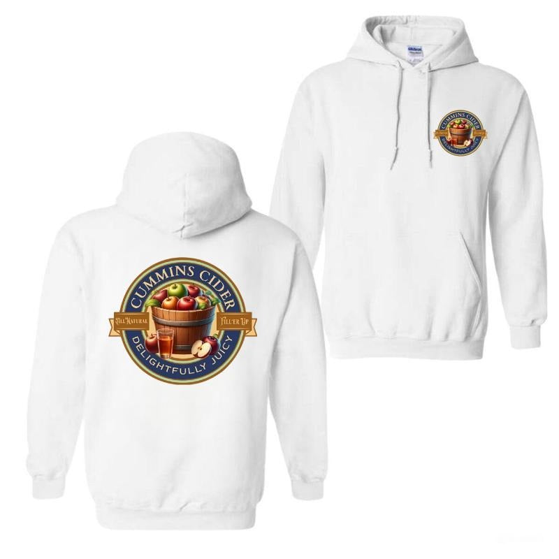 Cummins Cider Hoodie - Sweatshirt-Tshirt,  Men's Funny Shirt, Menswear Casual Crewneck | InkThreadWorks.com