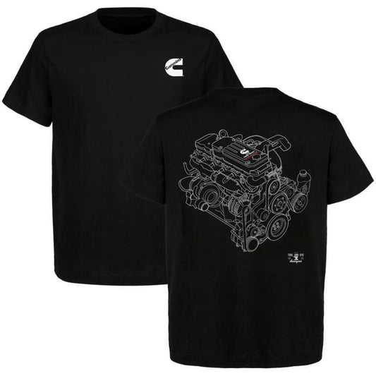 Cummins Engine 2-sided Shirt Car Parts Shirt 90s Styled Ford Shirt Car Lover Mens Cotton, Menswear Car Parts Short Sleeve...