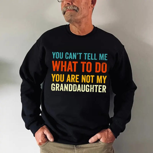 Custom Awesome Like My Daughter Sweatshirt for Dad - Funny Graphic Sweater, Vintage Shirt,  funny gift shirt for Grandmother, Grandma, and Grandpa