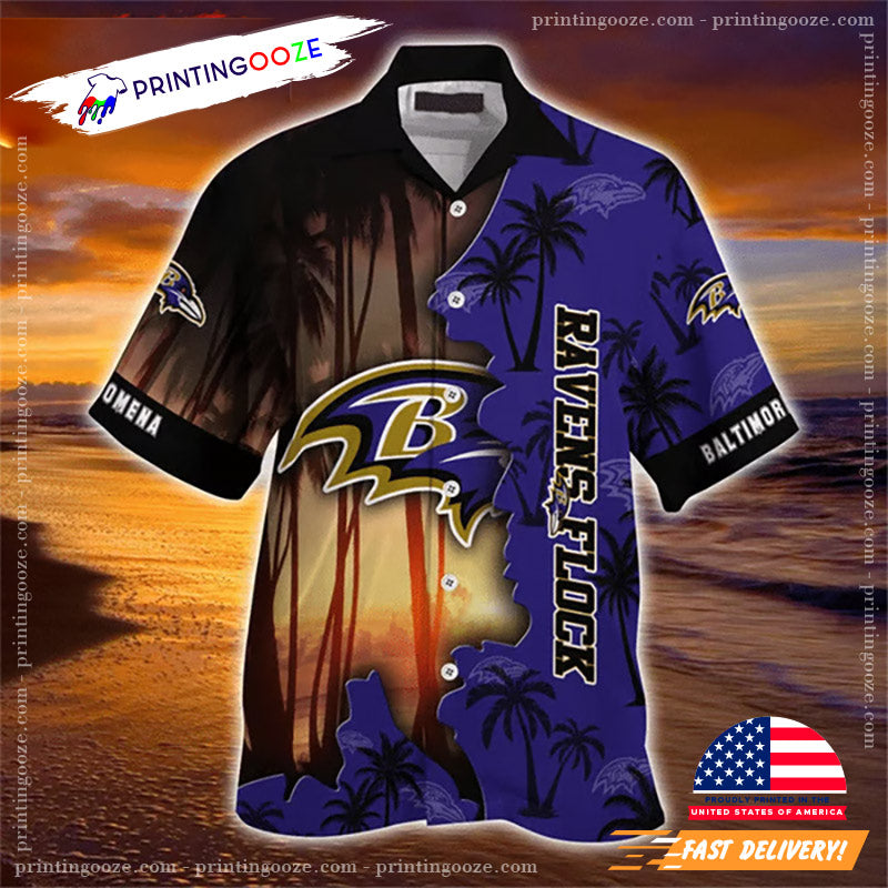 Custom Baltimore Ravens Hawaiian Shirt