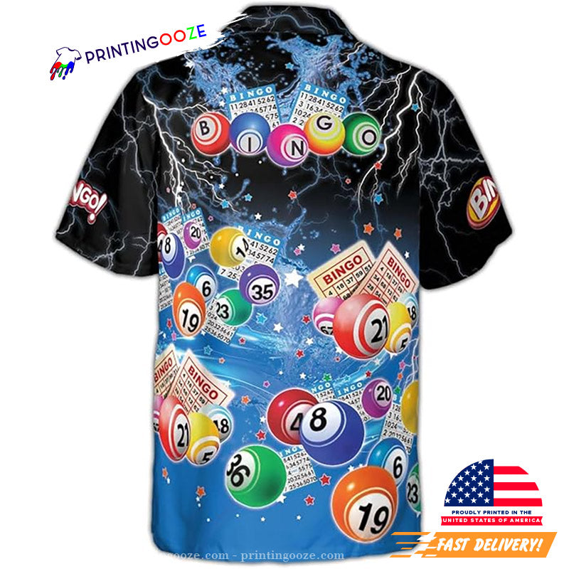 Custom Bingo Lucky Number Casino Hawaiian Shirt