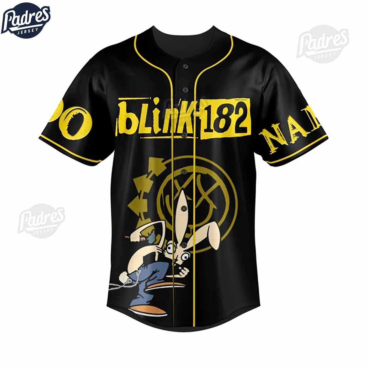 Custom Blink-182 World Tour 2024 Baseball Jersey - Padres Jersey Oasis: Elevate Your Baseball Style Game