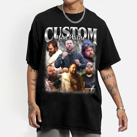 Custom Bootleg Comfort Color Shirt, Custom Bootleg Rap Tee, Insert Your Design, Custom your own Photo, Vintage Graphic...