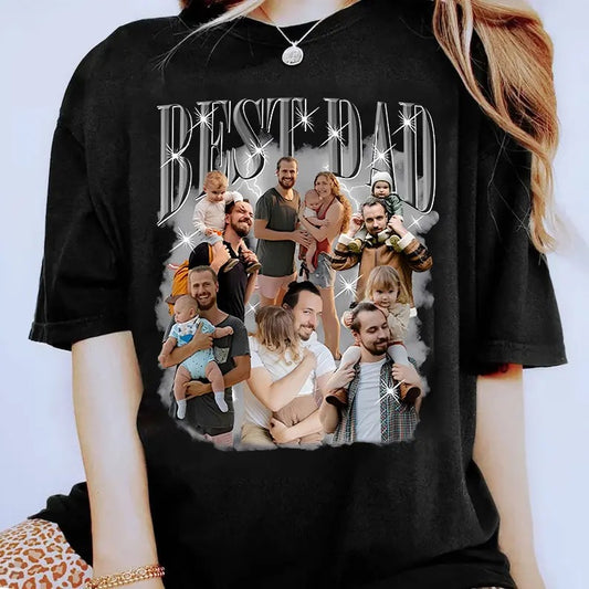 Custom Bootleg Dad Photos Shirt, Best Dad Ever Shirt, New Dad Shirt, Dad Shirt, Daddy Shirt, Father's Day Shirt, Best Dad shirt, Gift for Dad