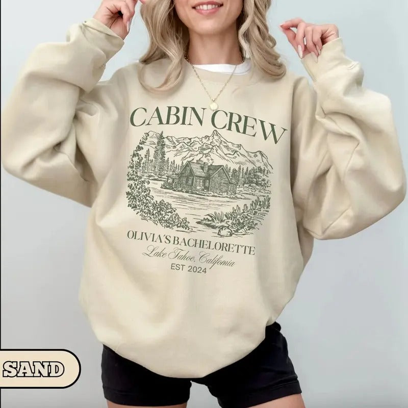 Custom Camp Bachelorette Party Sweatshirt, Mountain Bride Camp, Hiking Bridal Party gifts, Lake Themed bach party...