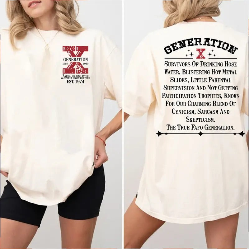 Custom Generation X Year Latest Version Shirt, Custom Year Of Birth Shirt,Christmas Generation X T Shirt