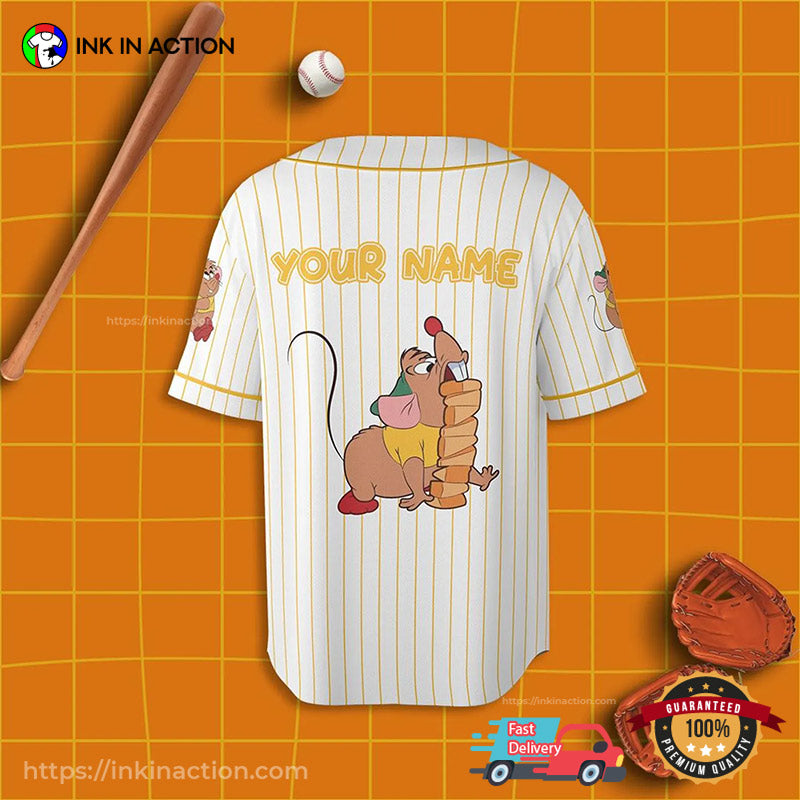 Custom Gus Gus The Snack Baseball Jersey