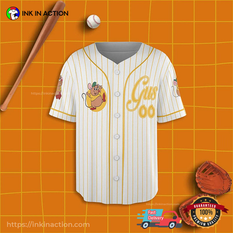 Custom Gus Gus The Snack Baseball Jersey