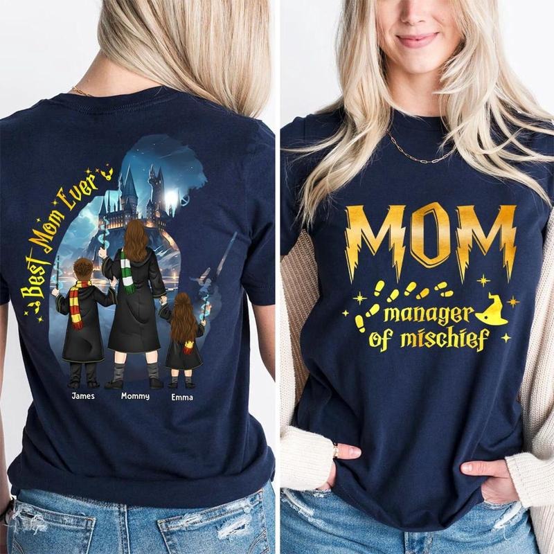 Custom Manager Of Mischief Mom Shirt, Best Mom Ever, Magical Mom TShirt, Mama Shirt, Fantastic Mama Shirt, Wizard Mom Outfit, Funny Mom Tee
