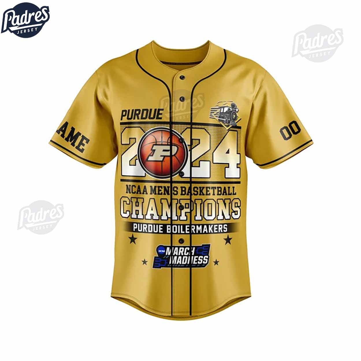 Custom NCAA Mens Basketball Champions Purdue Boilermaker Baseball Jersey - Padres Jersey Oasis: Elevate Your Baseball Style Game