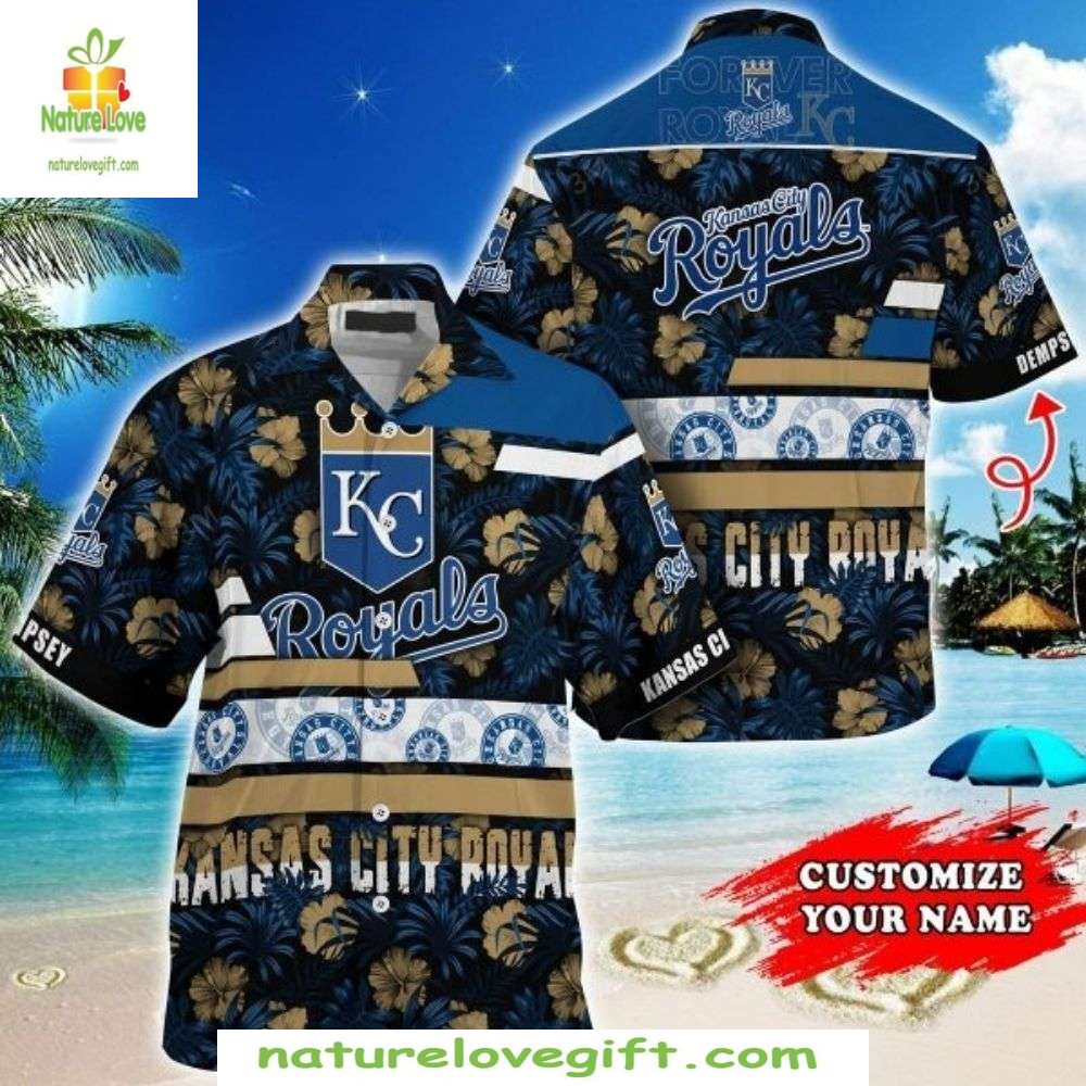 KC Royals Hawaiian Shirt City Pride Tropical Baseball Apparel WT128S4I