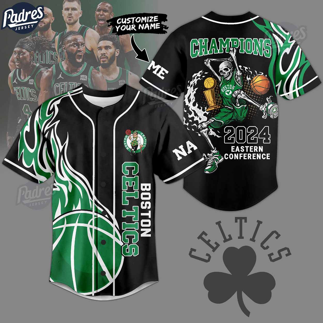 Custom Nba Boston Celtics Champions 2024 Baseball Jersey Gift - Padres Jersey Oasis: Elevate Your Baseball Style Game