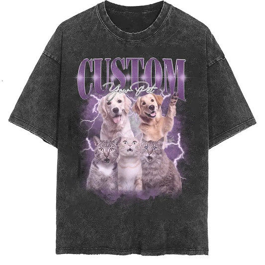 Custom Photo Dog Bootleg 90s Shirt, Custom Bootleg Rap Tee Shirt, Custom Pet Photo Your Own Bootleg Shirt, Change Design Here