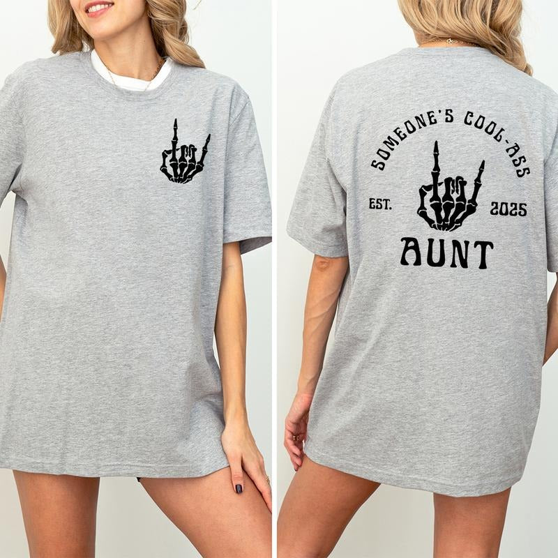 Custom Year Someones Cool Ass AuntShirt, Cool Aunt Club Comfort Color T-Shirt, Auntie Shirt, Aunt Birthday Gift, Sister...