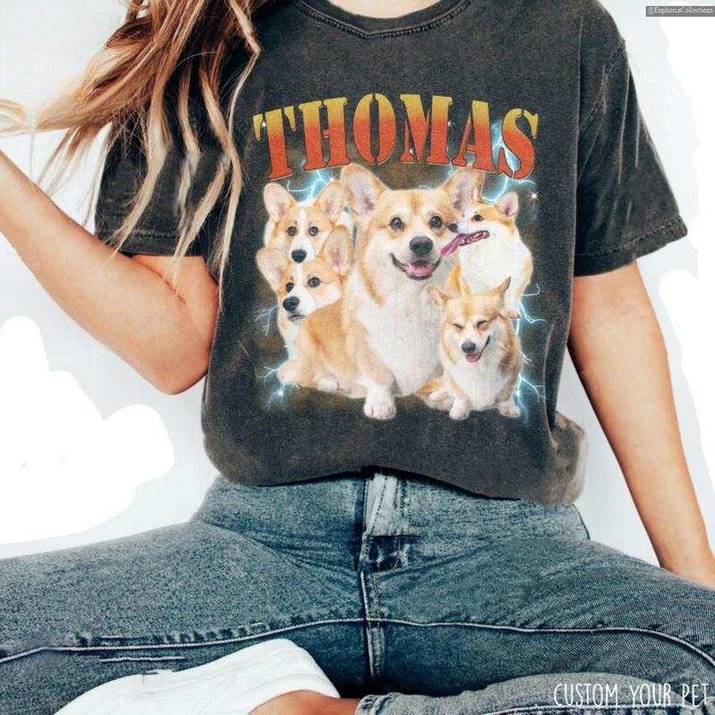 Custom Your Dog Cat Pets T-Shirt, Sweater, Hoodie, Retro 90s Personalized Dog Shirt, Personalized Pet Shirt , Global...