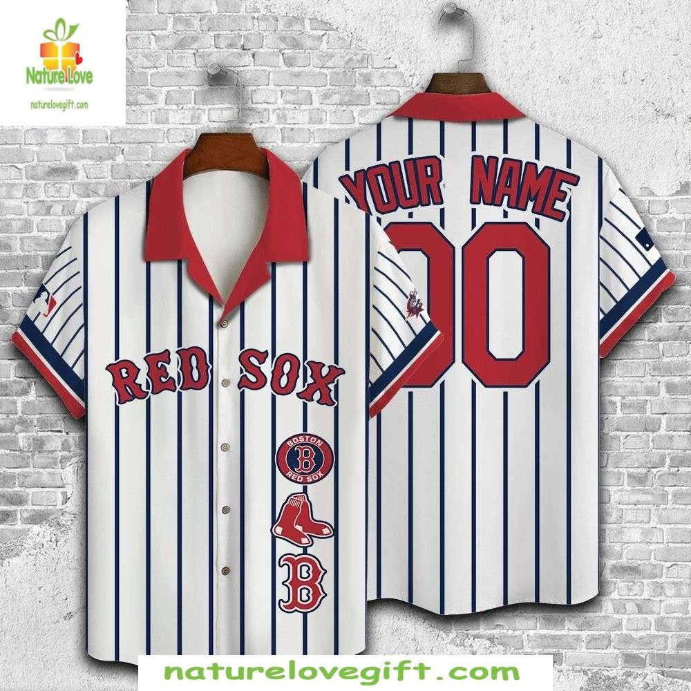 Boston Red Sox Hawaiian Shirt – Customizable MLB Baseball Apparel