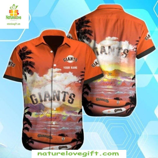 San Francisco Giants Hawaiian Shirt Custom Sunset Baseball Apparel