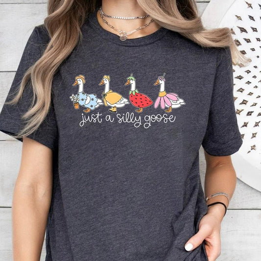 Cute Funny Silly Goose Tshirt | Funny Fruit Goose Shirt | Funny Goose Shirt Tee Sweatshirt