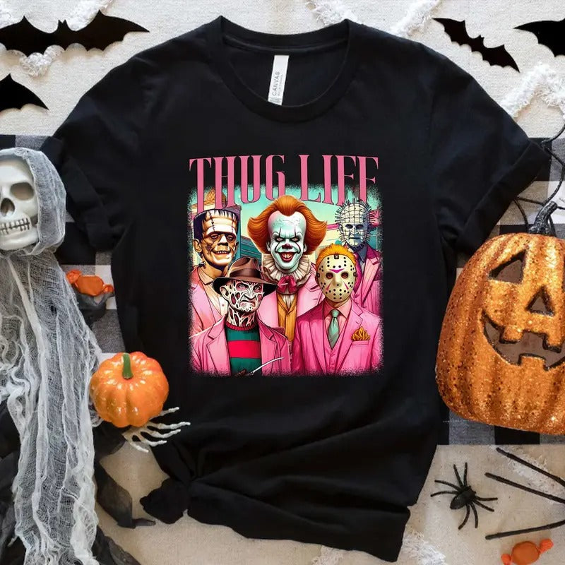 Cute Horror Shirt, Hallowen Shirt,  Cute Fall Shirt, Spooky Seasonstyle{n002}2 Hoodie, Sweatshirt | InkThreadWorks.com