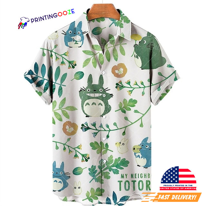 Cute My Neighbor Totoro Aloha Hawaiian Shirt