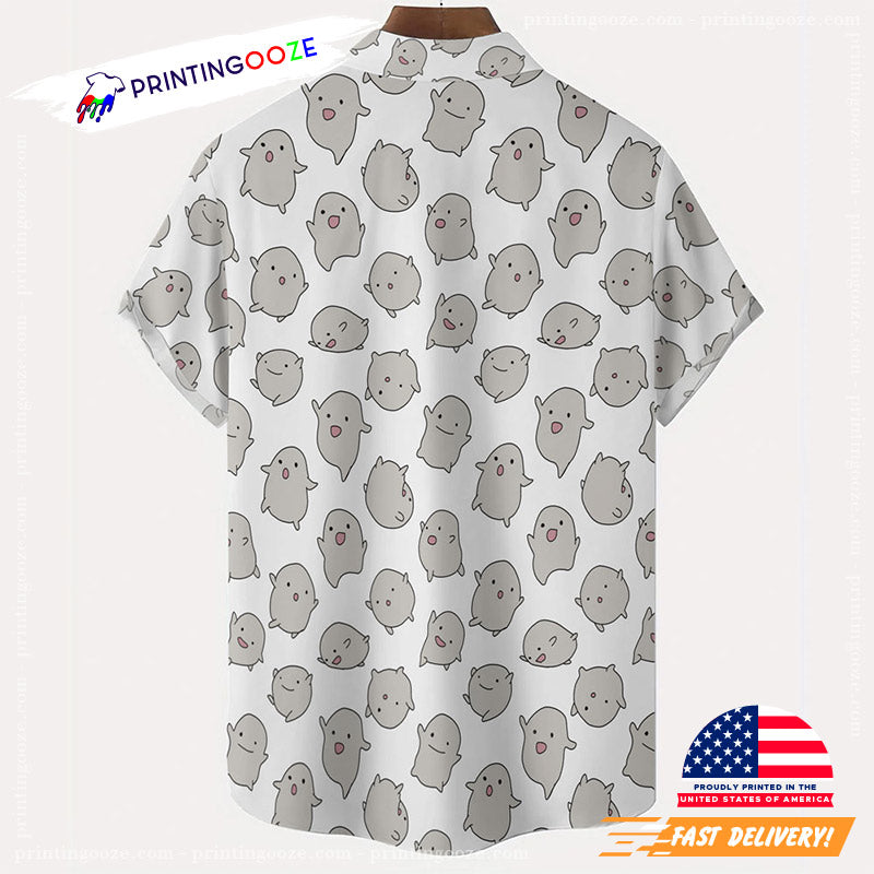 Cute Warawara The Boy And The Heron Ghibli Hawaiian Shirt